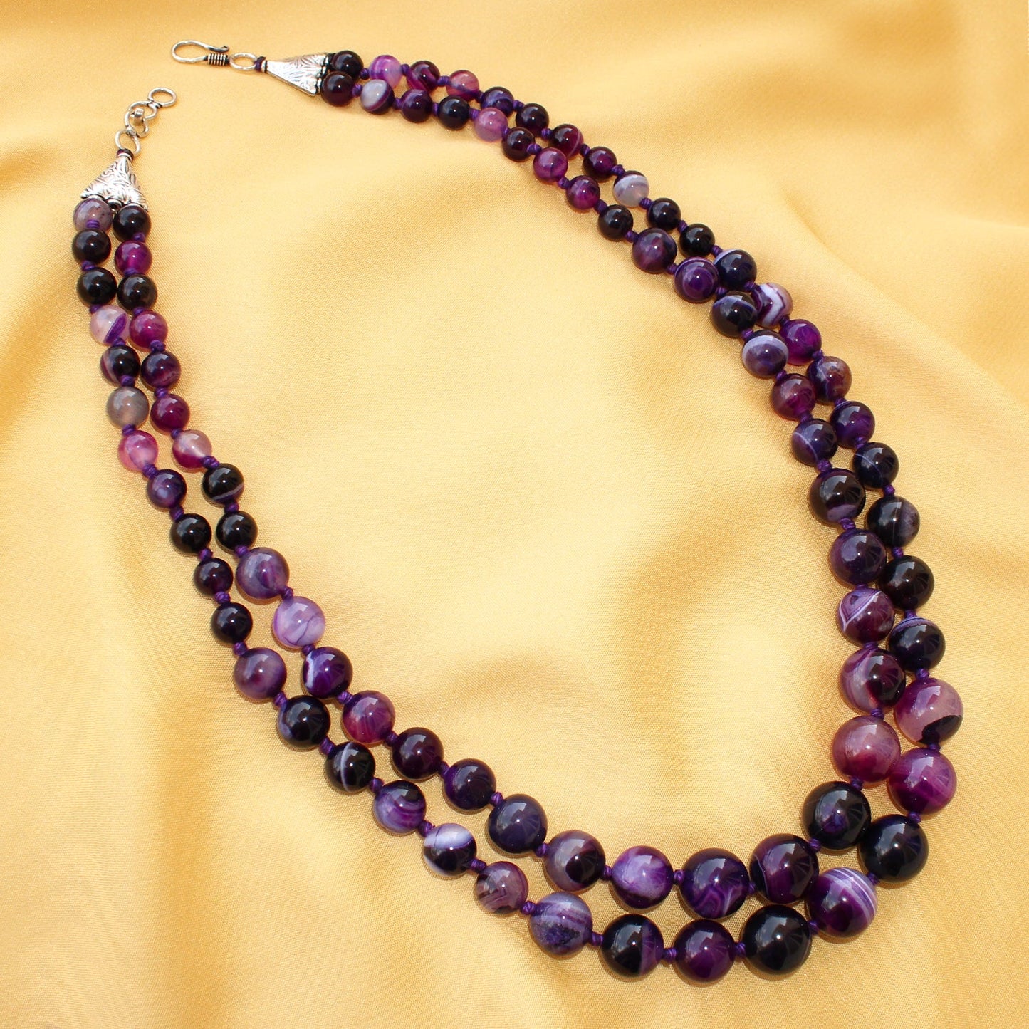 Purple Agate Necklace