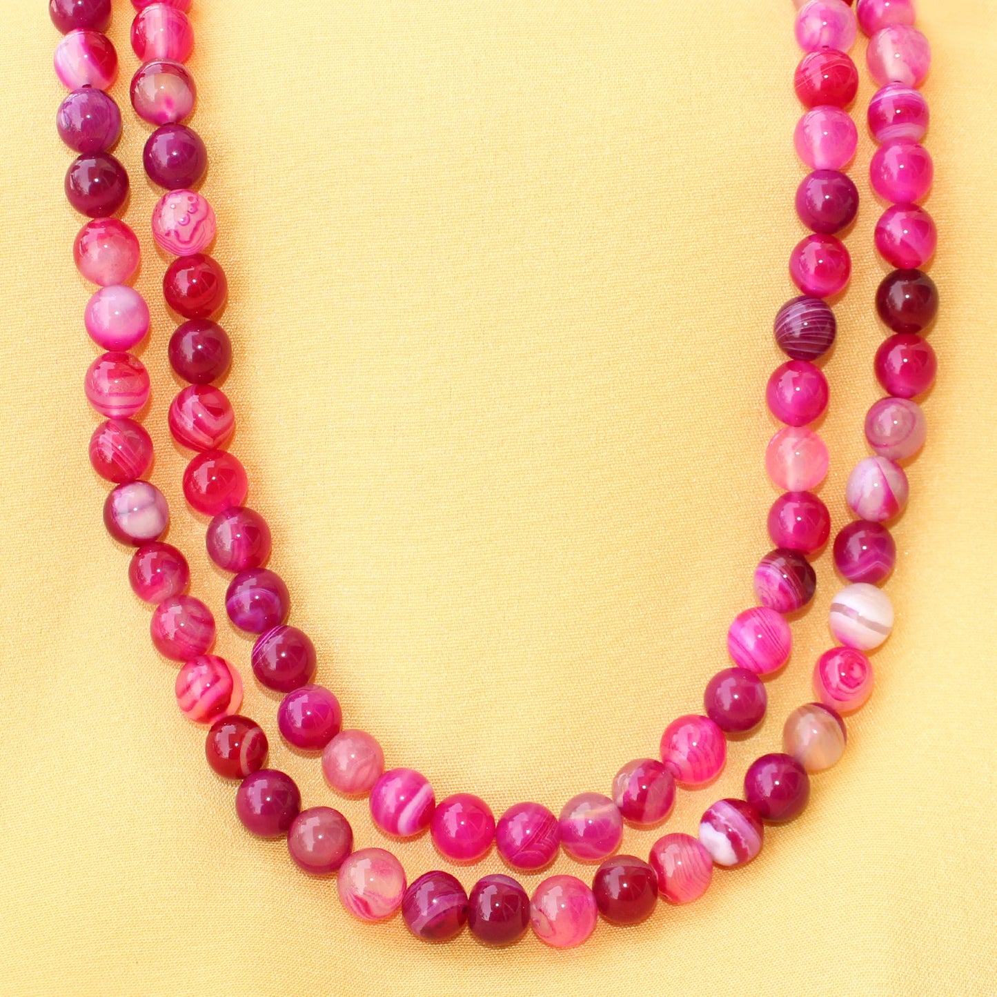 Pink Agate Necklace