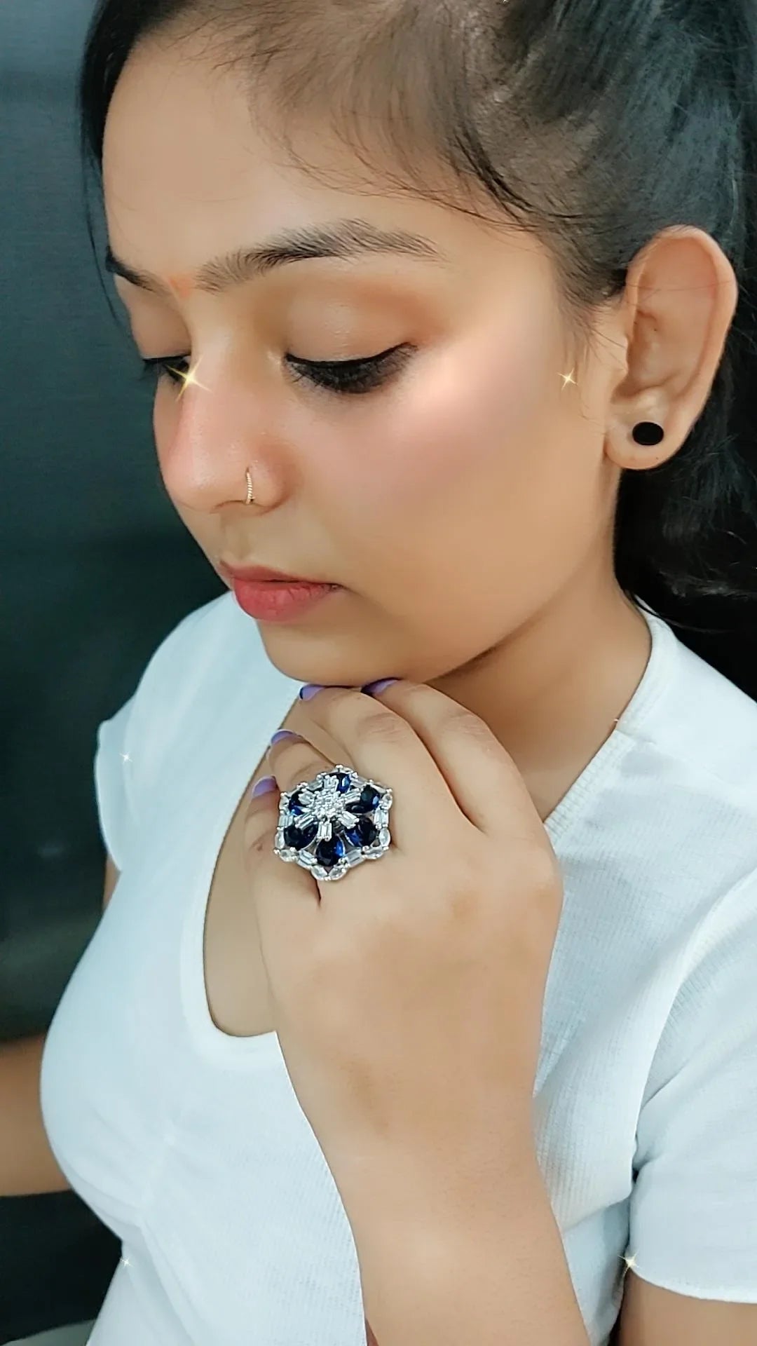 Serenity Cocktail Adjustable Ring
