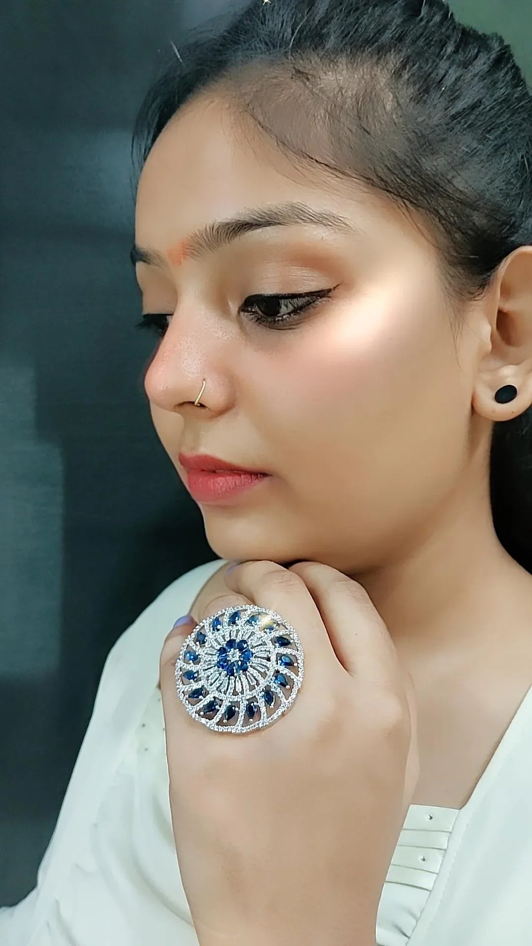 Natalia Cocktail Adjustable Ring