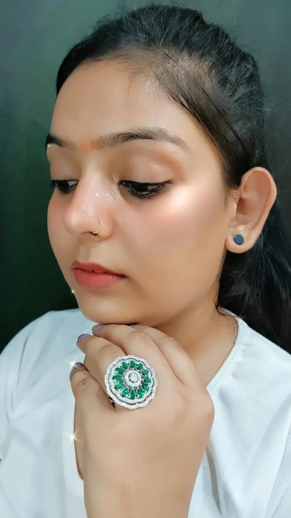 Iris Cocktail Adjustable Ring