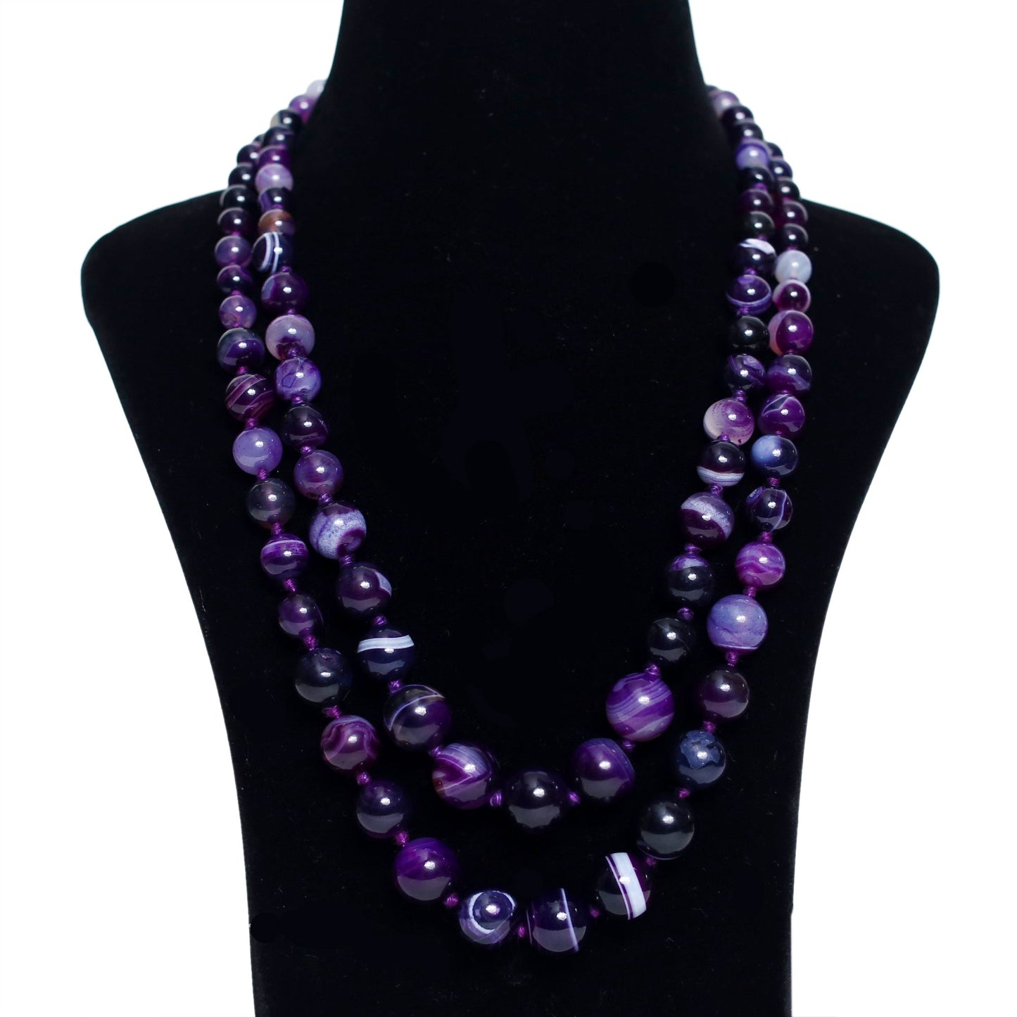 Purple Agate Necklace