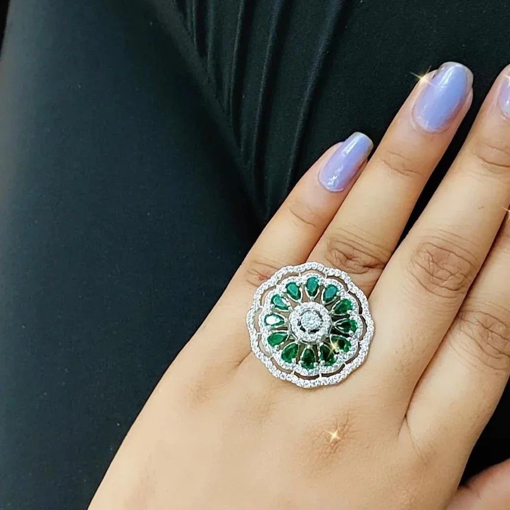 Iris Cocktail Adjustable Ring