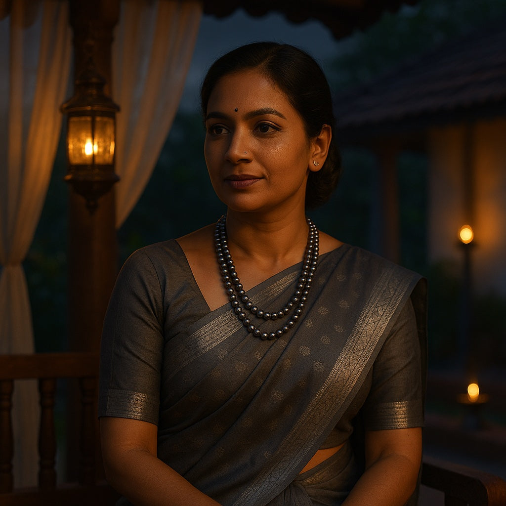 Midnight Pearl Glow Necklace
