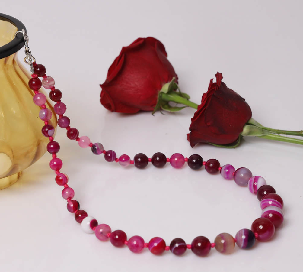 Pink Agate Necklace