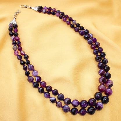 Purple Agate Necklace