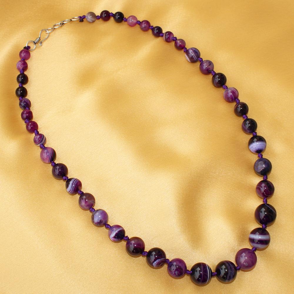 Purple Agate Necklace