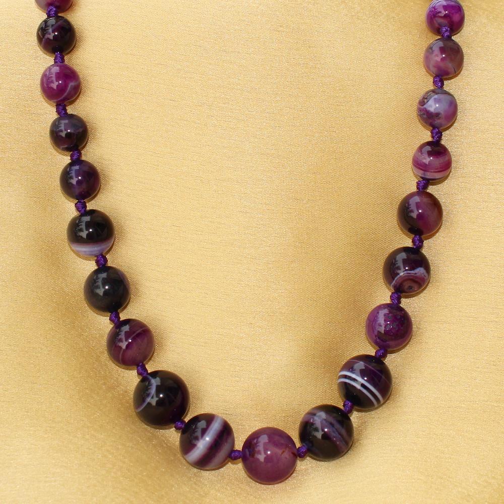 Purple Agate Necklace
