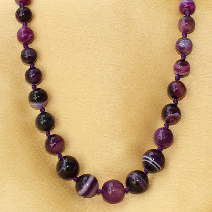 Purple Agate Necklace
