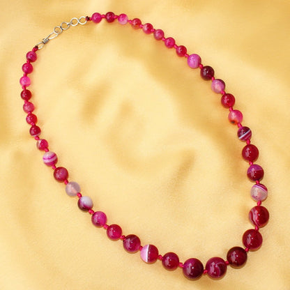 Pink Agate Necklace