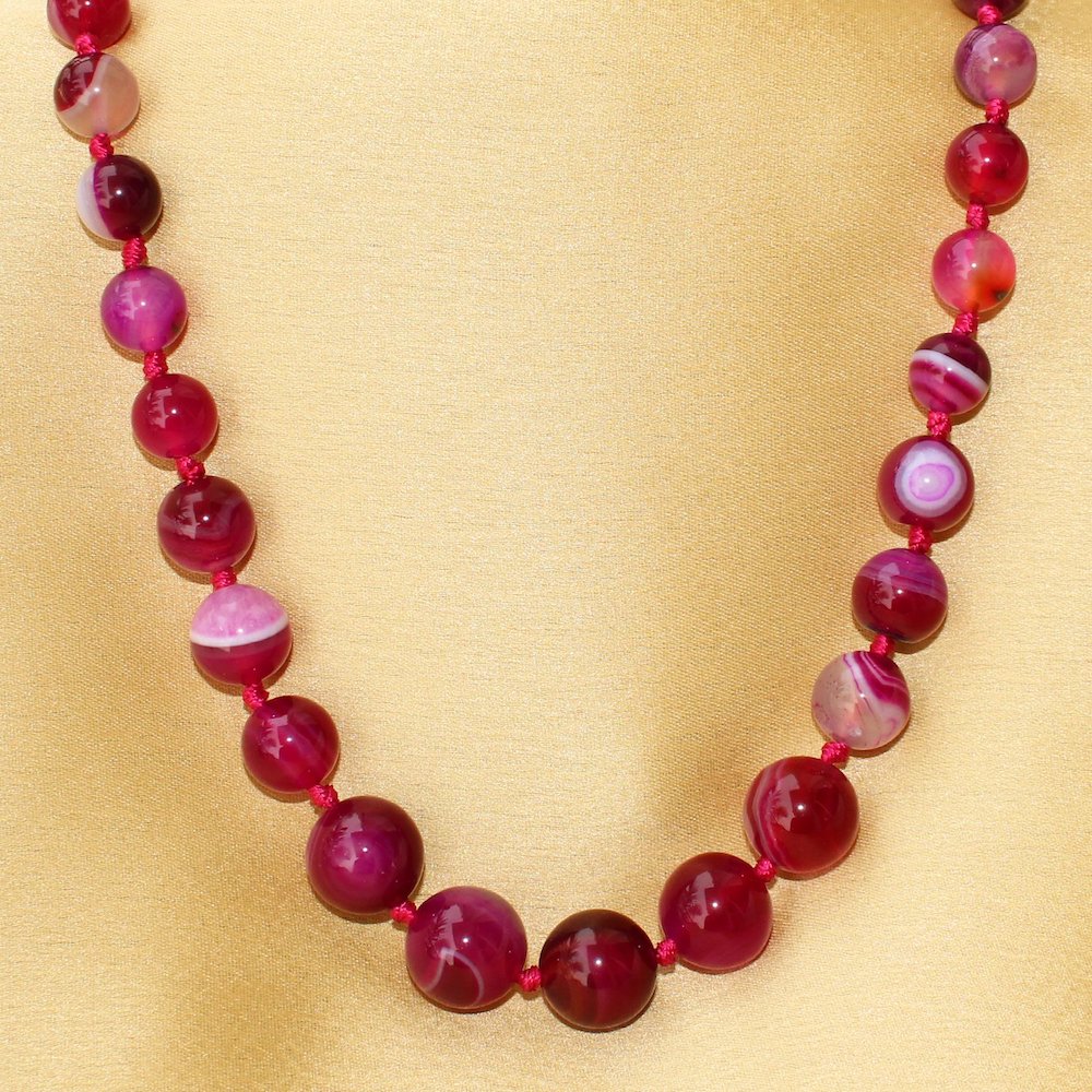 Pink Agate Necklace