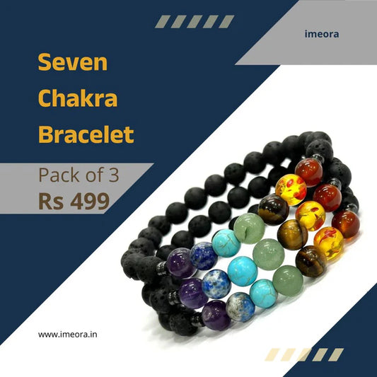 Certified 7 Chakra Bracelet - Pack of 3