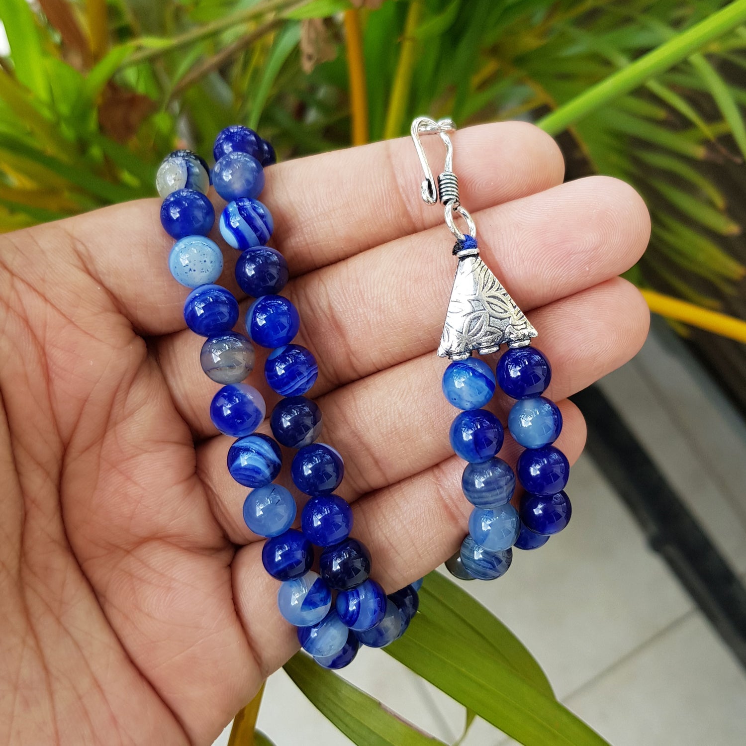 Royal Blue Agate Necklace