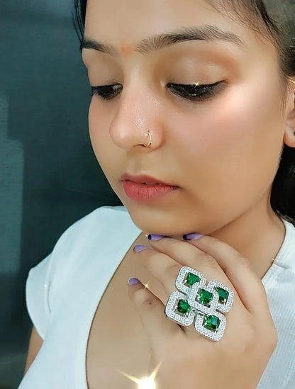 Cora Cocktail Adjustable Ring