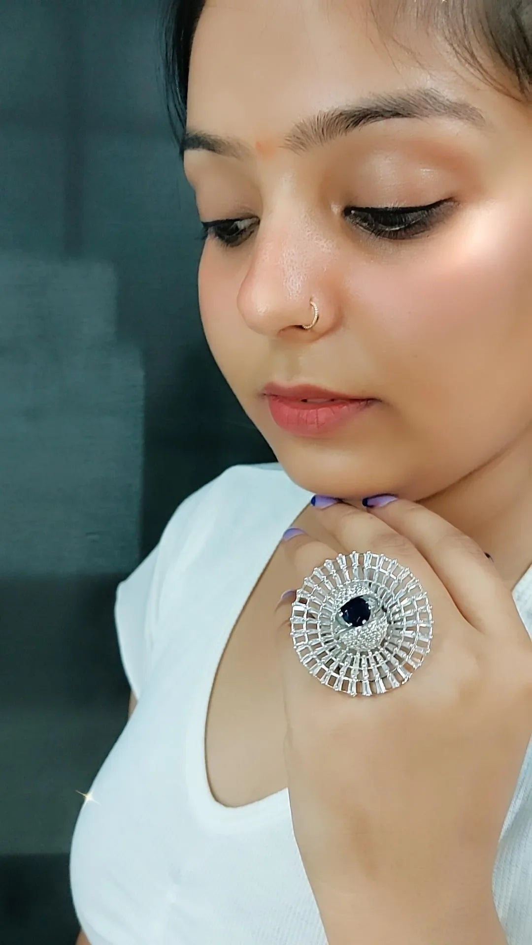 Nevaeh Cocktail Adjustable Ring