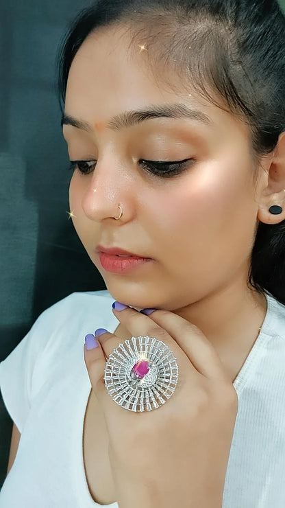 Nevaeh Cocktail Adjustable Ring