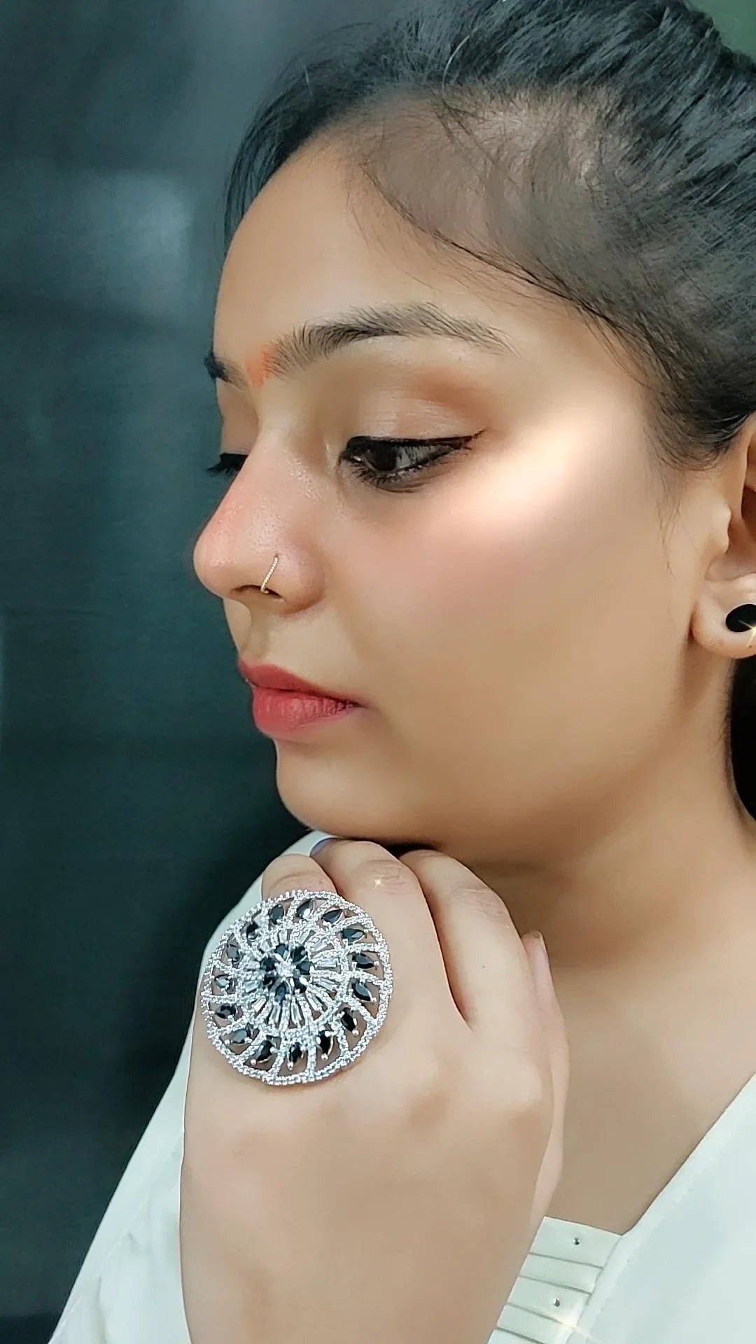 Natalia Cocktail Adjustable Ring