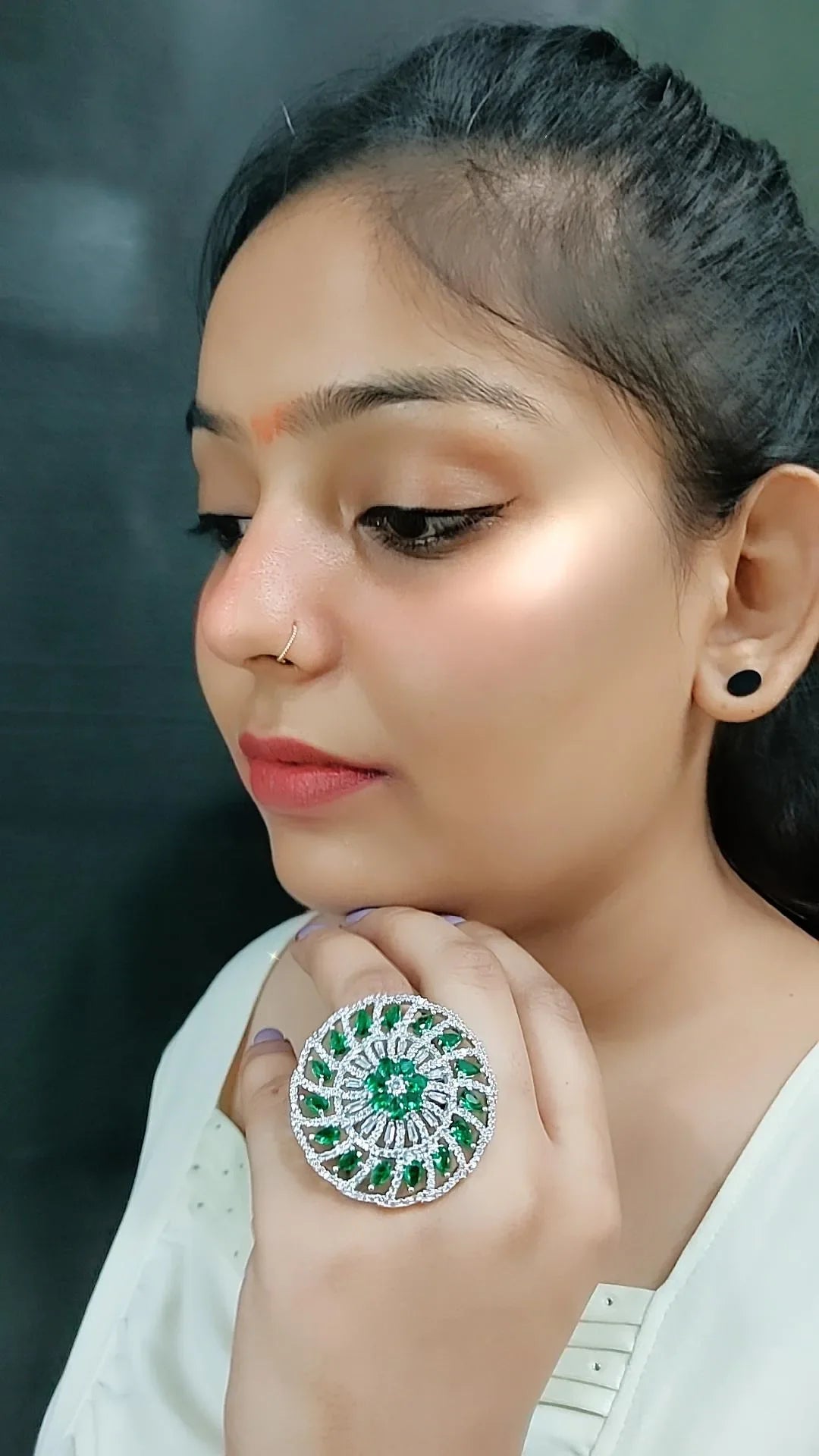 Natalia Cocktail Adjustable Ring