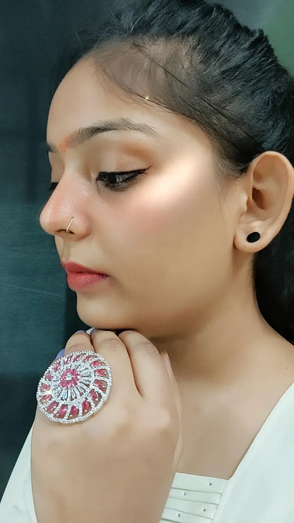 Natalia Cocktail Adjustable Ring