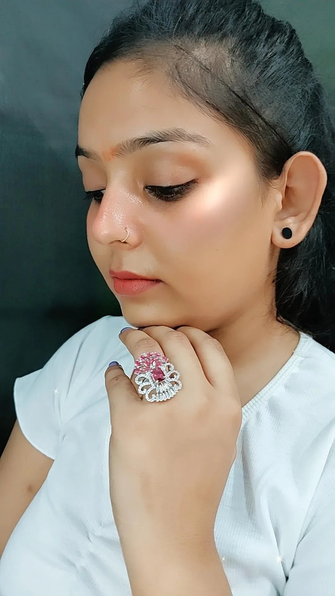 Sarah Cocktail Adjustable Ring