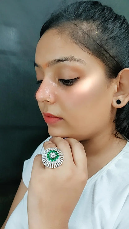 Lydia Cocktail Adjustable Ring