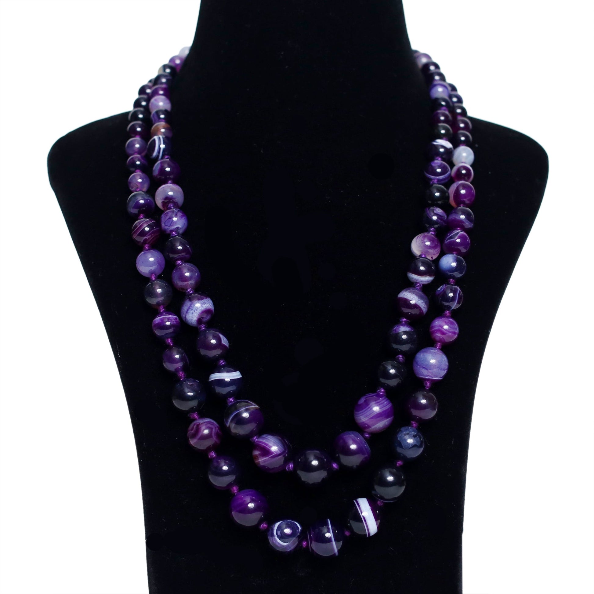 Purple Agate Necklace