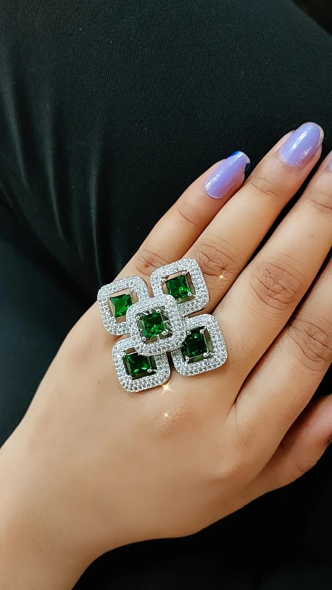 Cora Cocktail Adjustable Ring