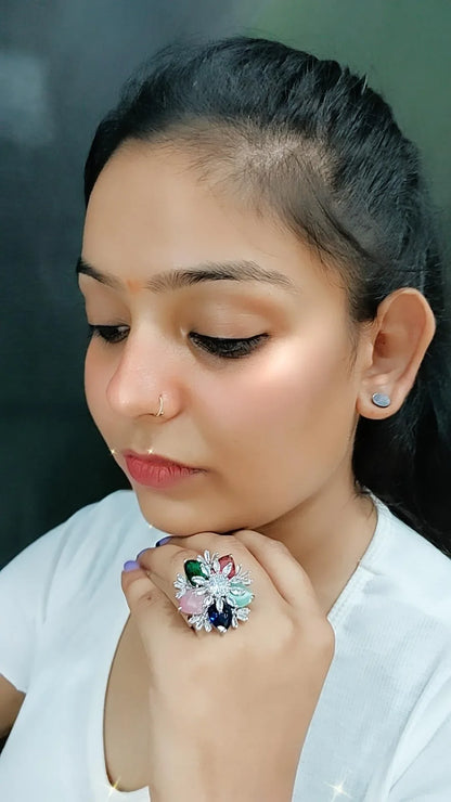 Quinn Cocktail Adjustable Ring