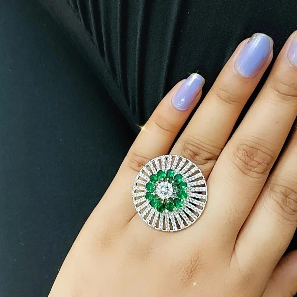 Lydia Cocktail Adjustable Ring