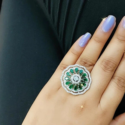 Iris Cocktail Adjustable Ring