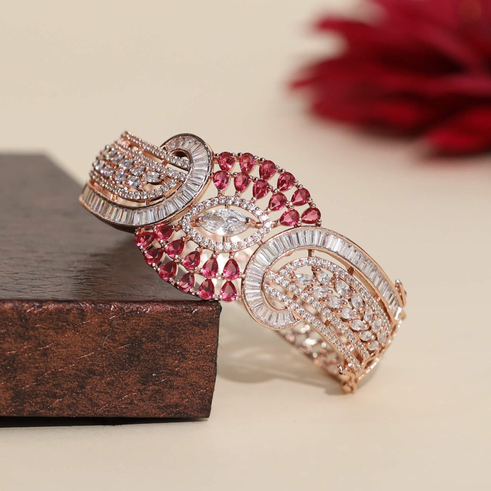 Fiona Rose Gold Pink Bracelet