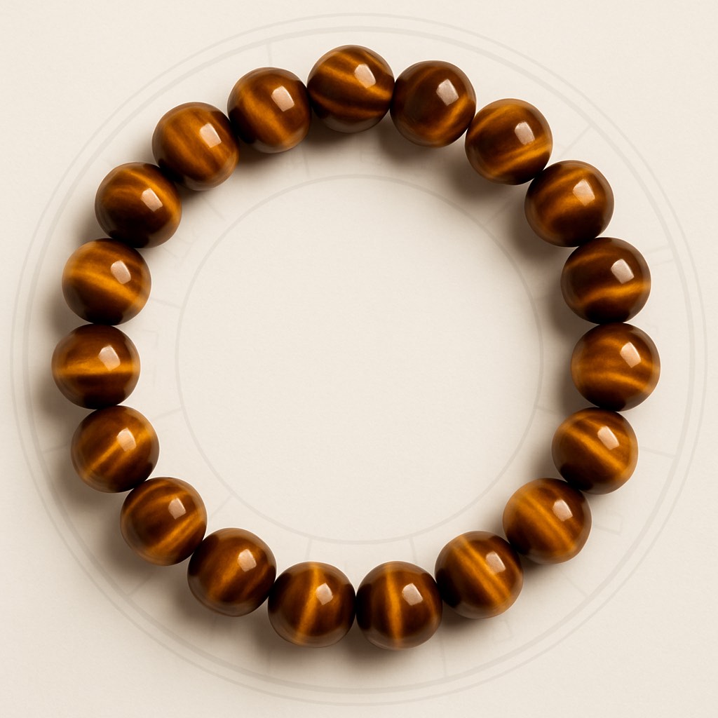 Certified Tiger Eye 8mm Natural Stone Bracelet