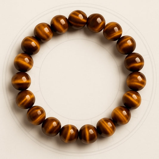 Certified Tiger Eye 8mm Natural Stone Bracelet