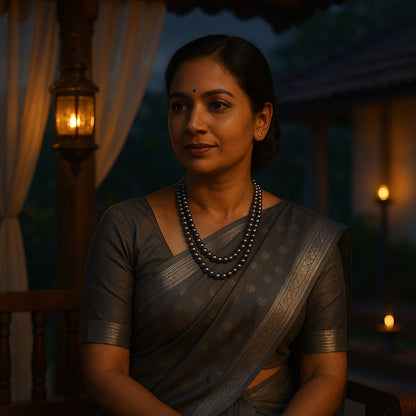 Midnight Pearl Glow Necklace